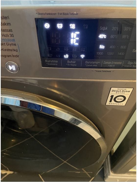 lg washing machine ie error