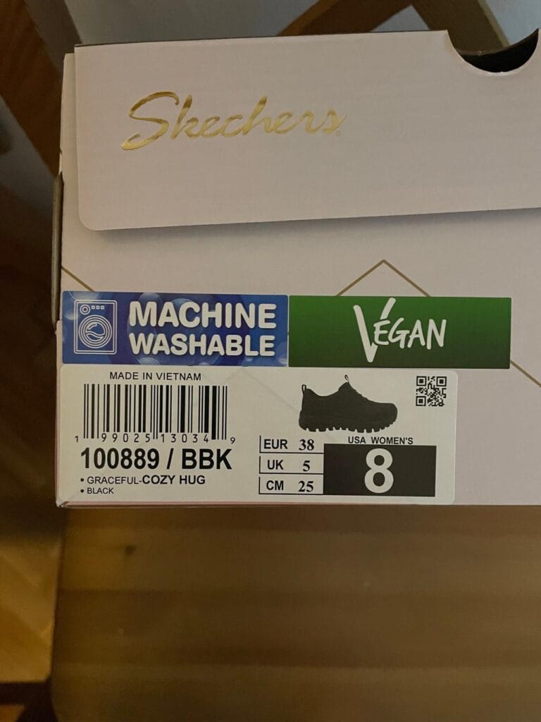 skechers graceful‑cozy hug vegan shoes box