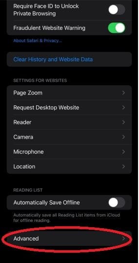 solve iPhone safari reloading web pages problem