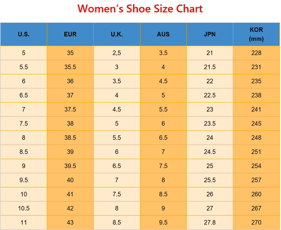 us 10 shoe size